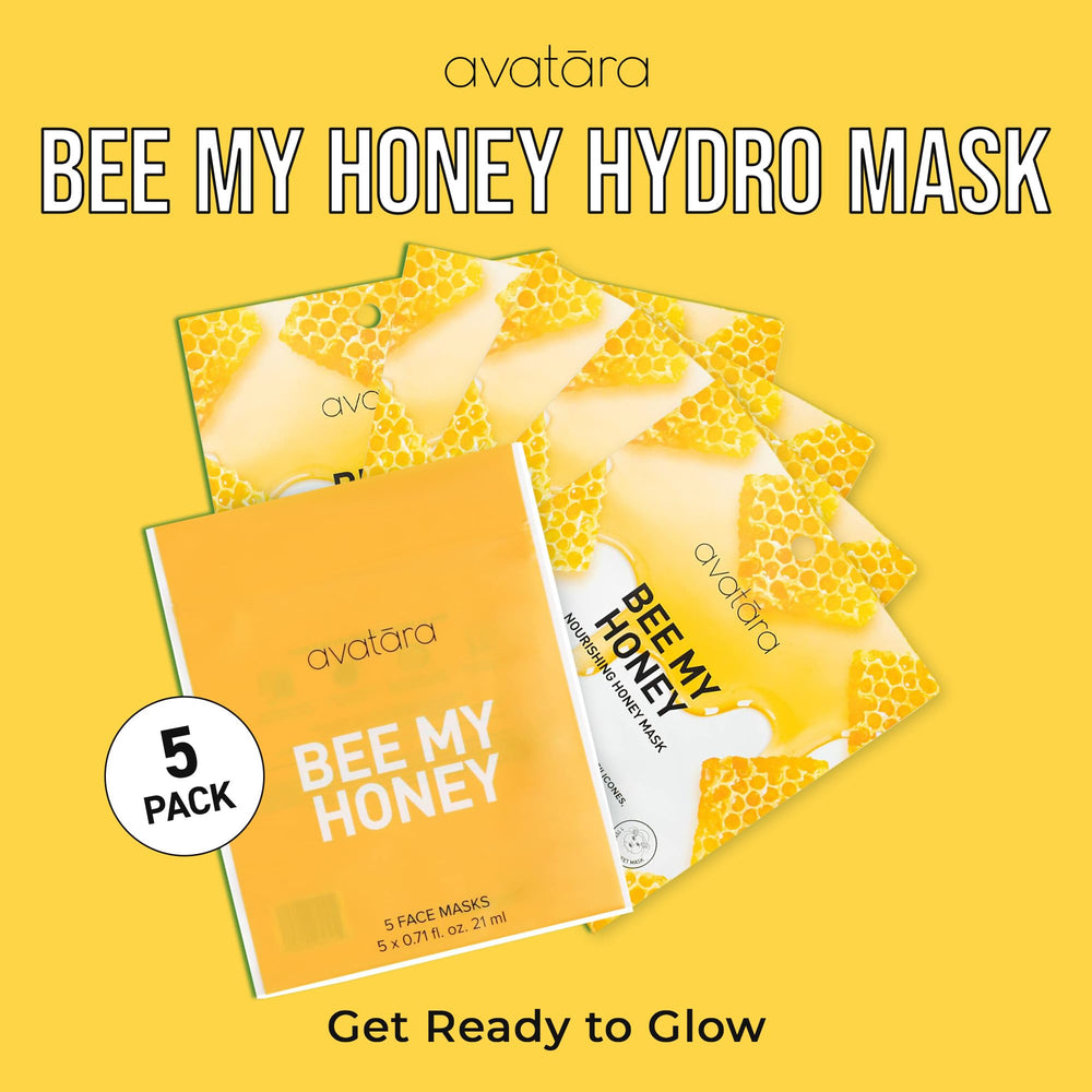 Avatara Bee My Honey masque visage extrait de canne à sucre, illumine le teint.