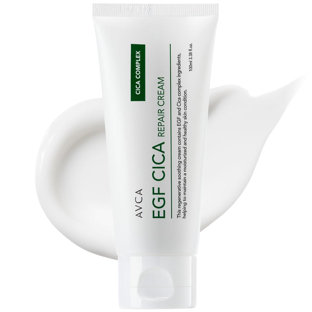 AVCA EGF Cica Repair Cream, flacon 100 ml pour hydratation douce.