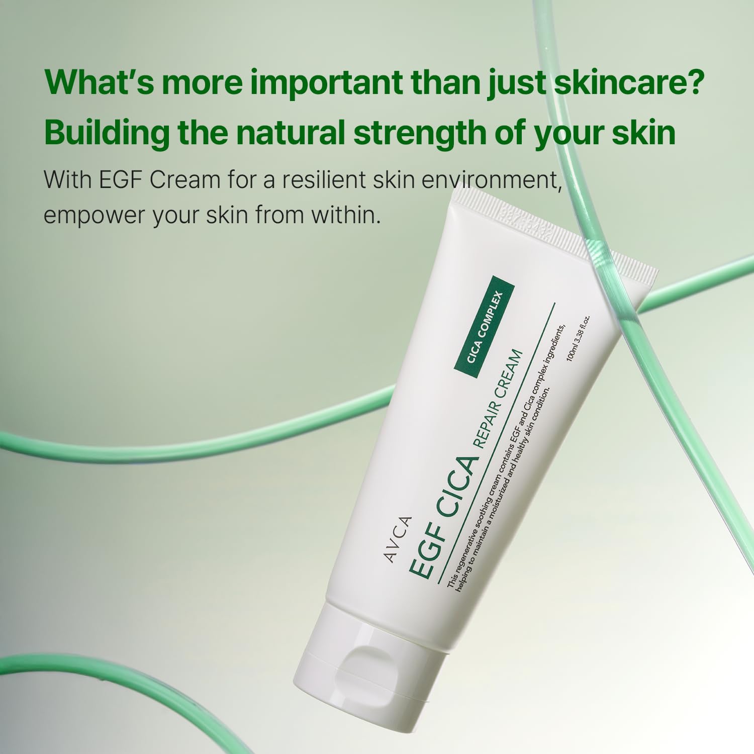 Texture légère d AVCA EGF Cica Repair Cream pénètre rapidement.