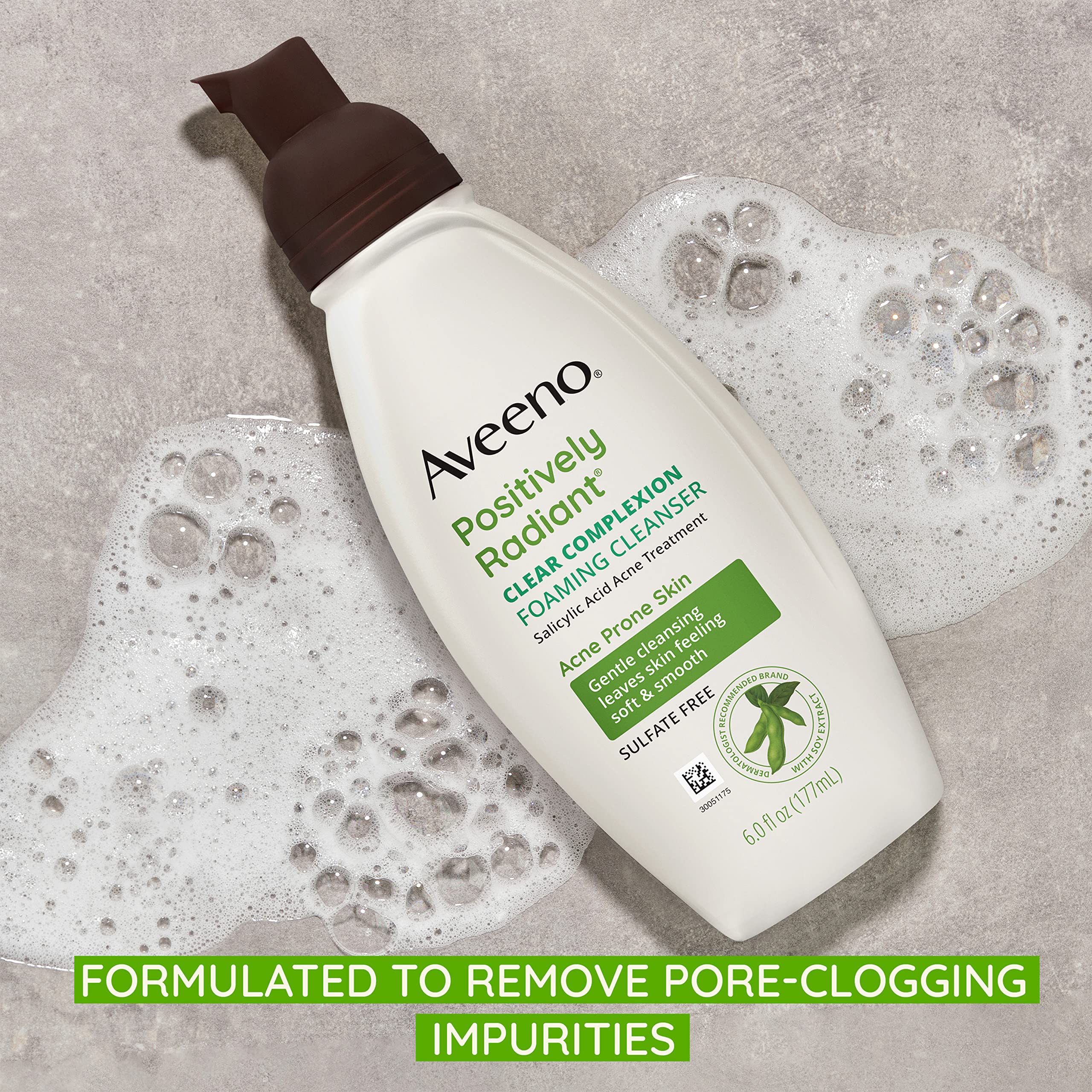 Aveeno acide salicylique, action ciblée sur les pores et les boutons.