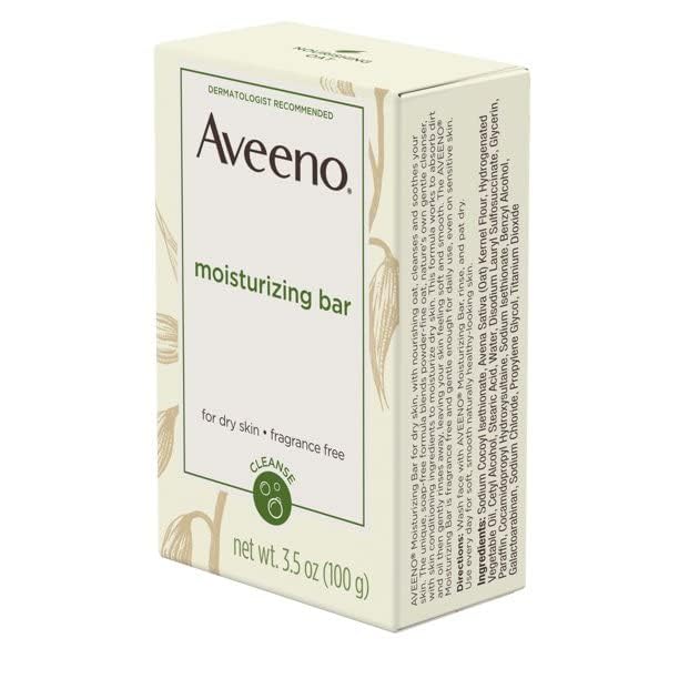 Aveeno bar nettoyage quotidien visage, hydratation légère