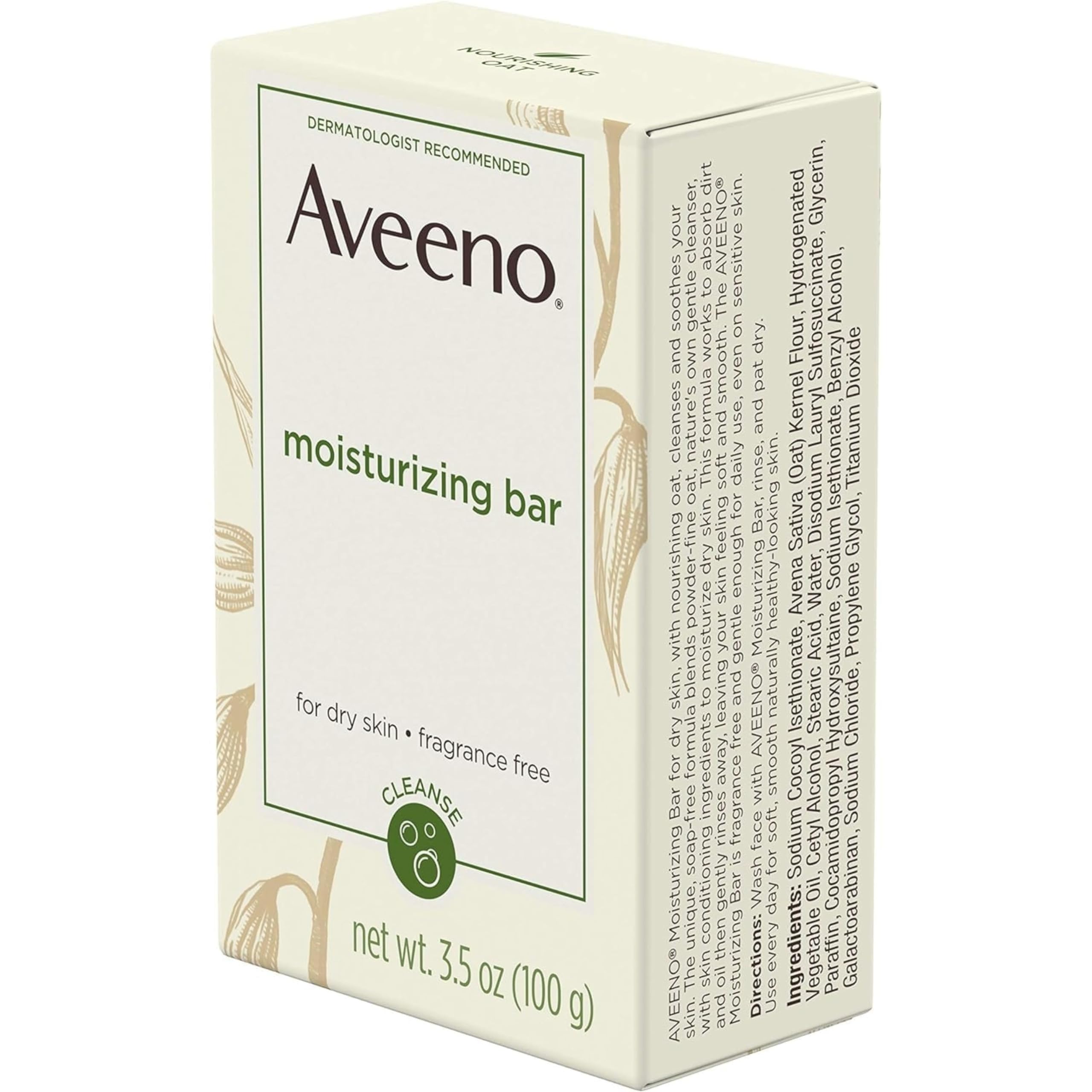 Aveeno Barre emballage carton simple, solution pratique et éco-responsable.