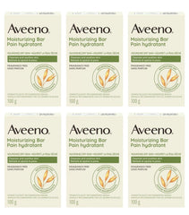 Aveeno barre-nettoyante-douce-visage-pack-6 – nettoyage doux du visage et peau plus lisse