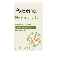 Aveeno barre nettoyante visage douceur, nettoyage en douceur pour peau sèche
