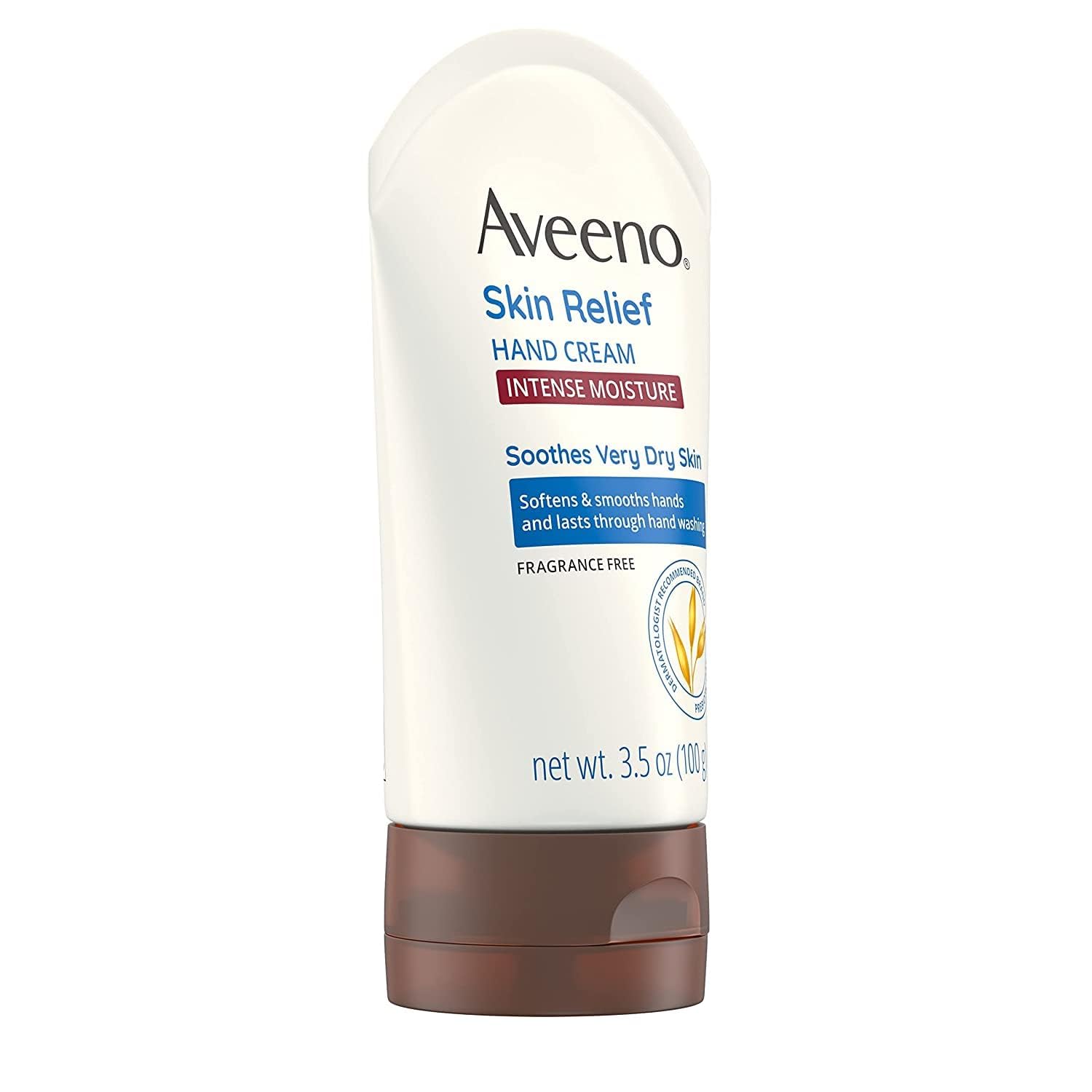 Aveeno crème mains intenses, hydratation 24 h pour des mains douces.