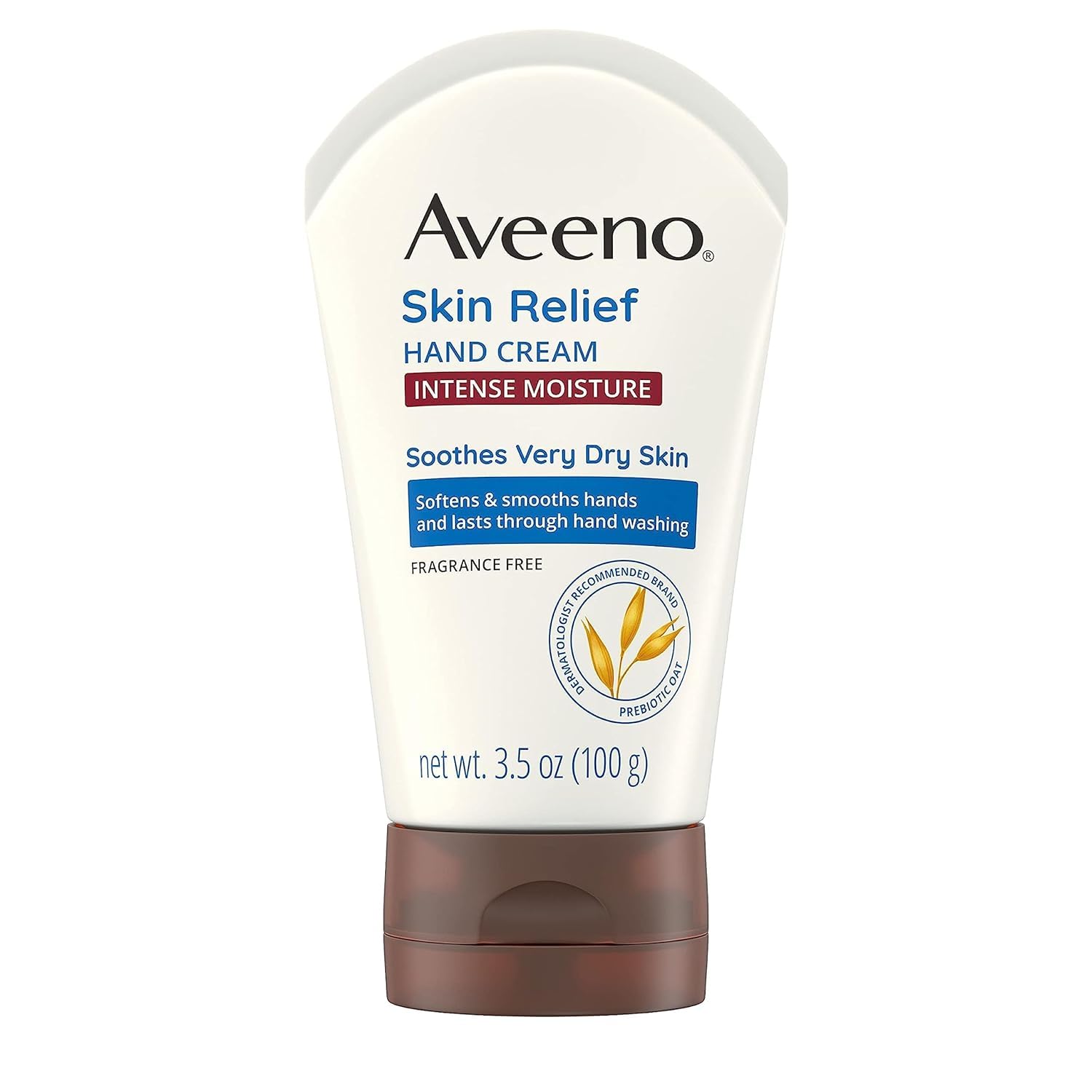 Aveeno crème mains intenses, tube 3,5 oz, format pratique pour le sac.