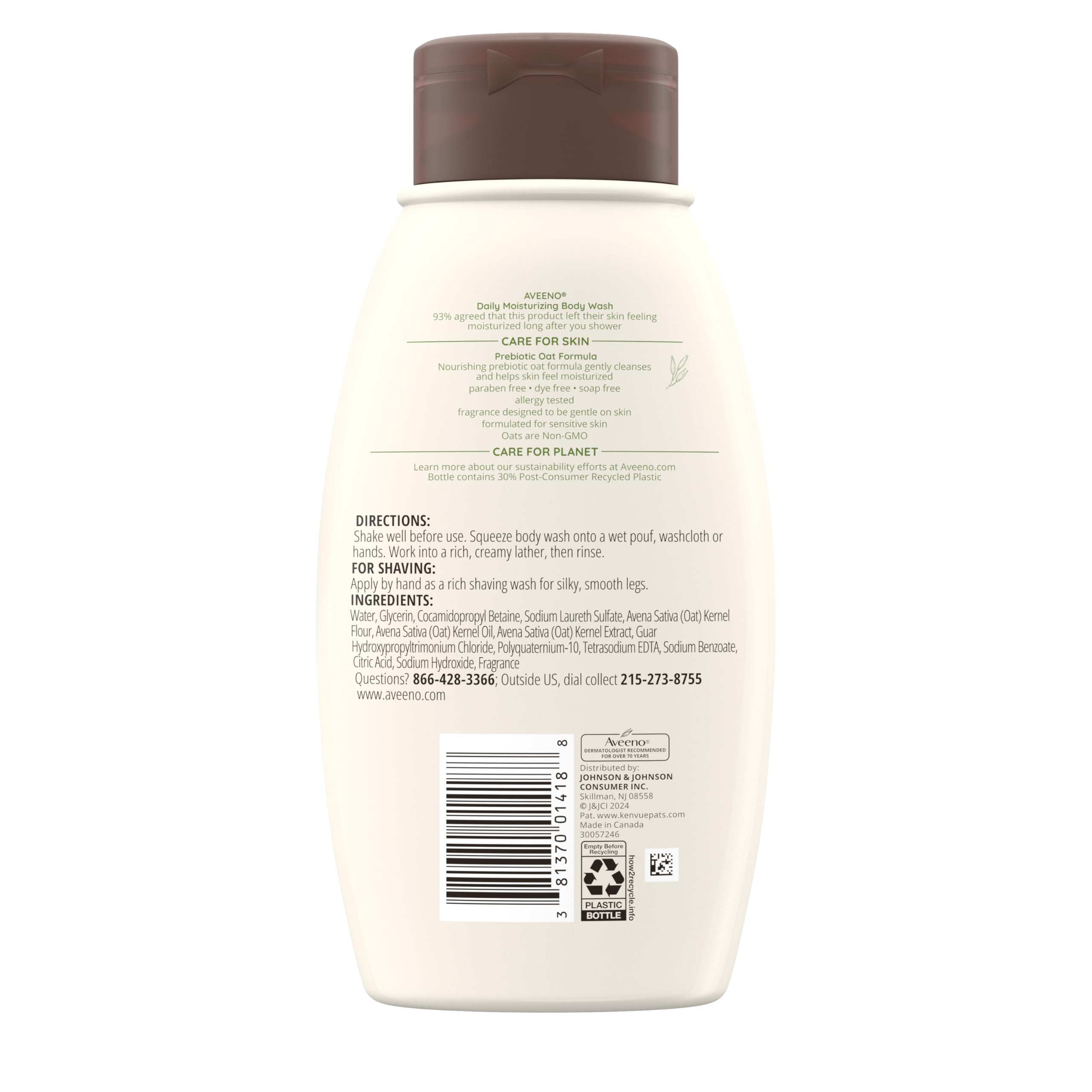 Aveeno est une marque de confiance, dermatologues recommandent depuis soixante-dix ans