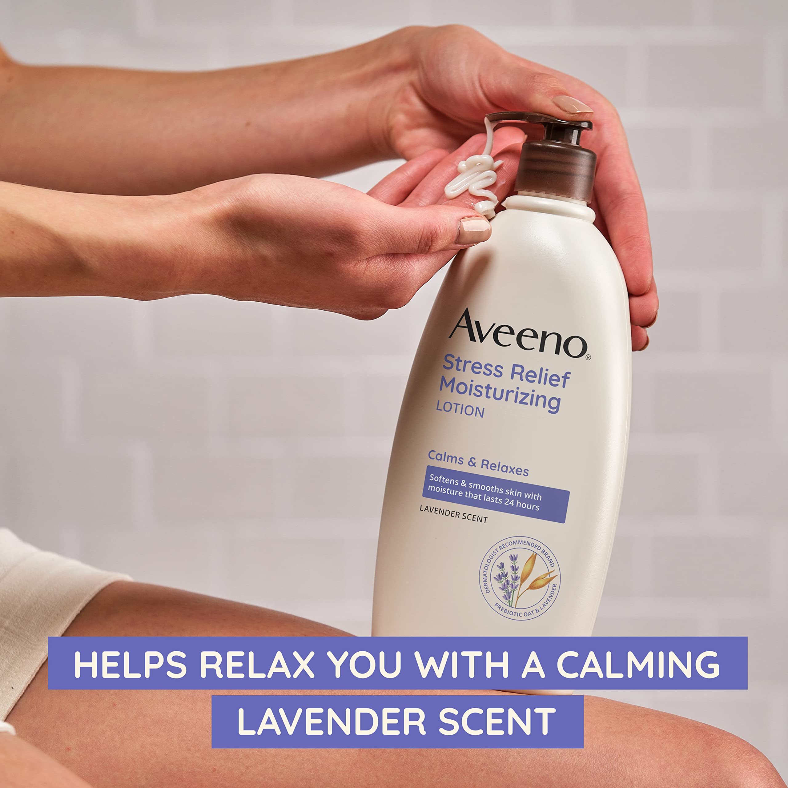 Aveeno emballage 40% PCR: tube recyclable et respectueux de l environnement.