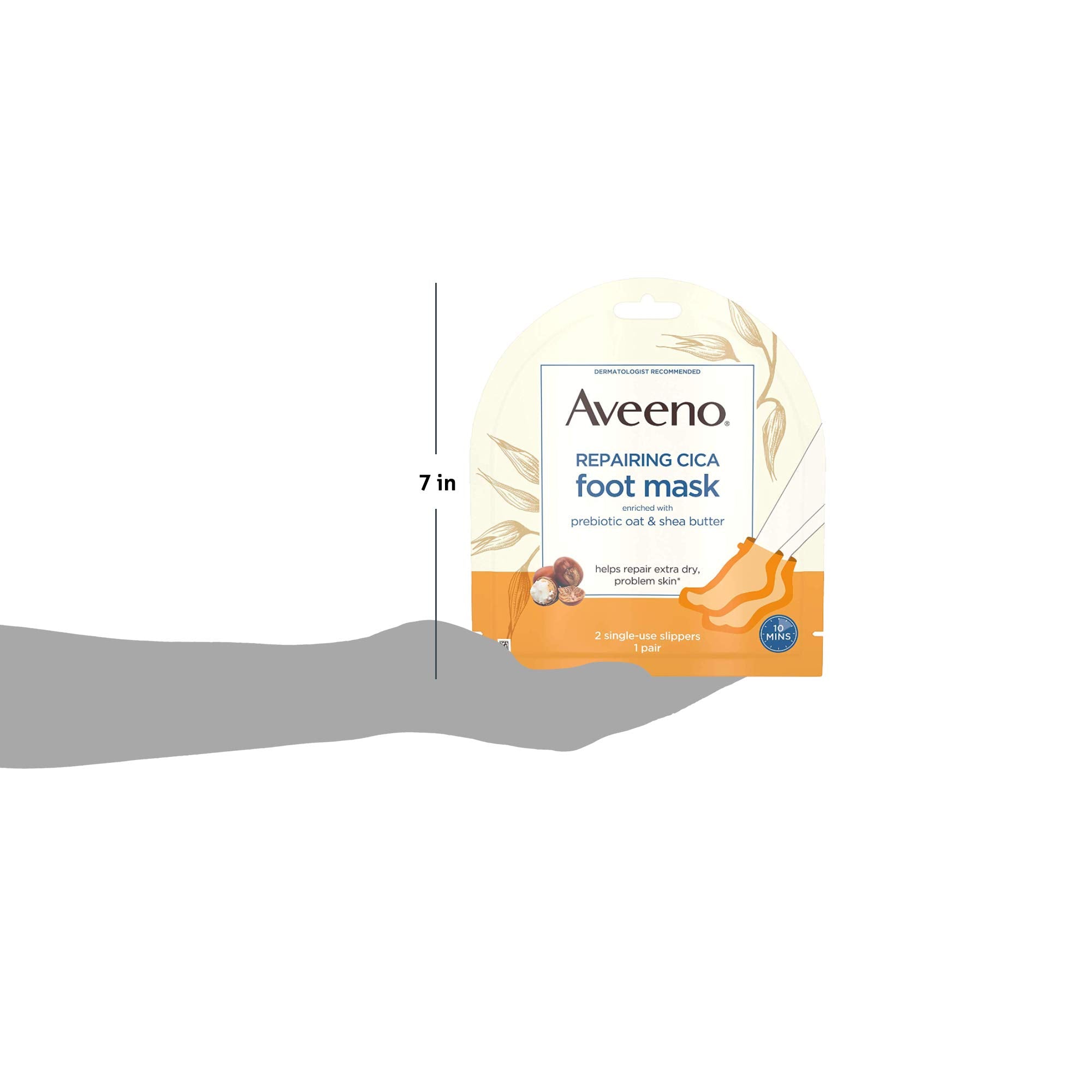 Aveeno temps d’application de 10 minutes, résultat potentiellement plus doux