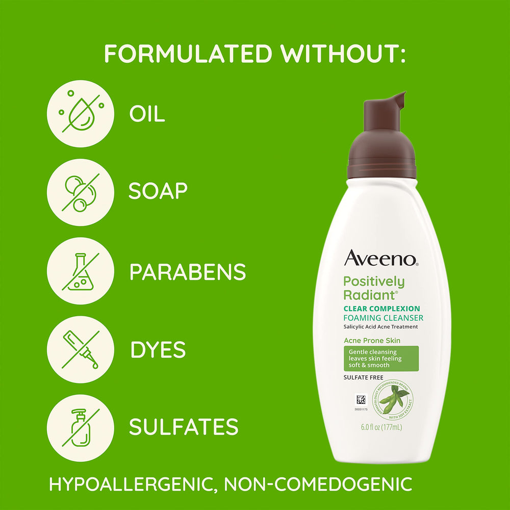Aveeno formulation hypoallergenique adaptée à la routine quotidienne.