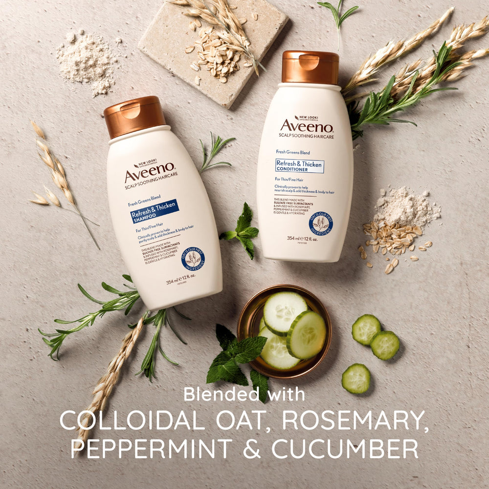 Aveeno Fresh Greens Blend: sensation de fraîcheur après rinçage.