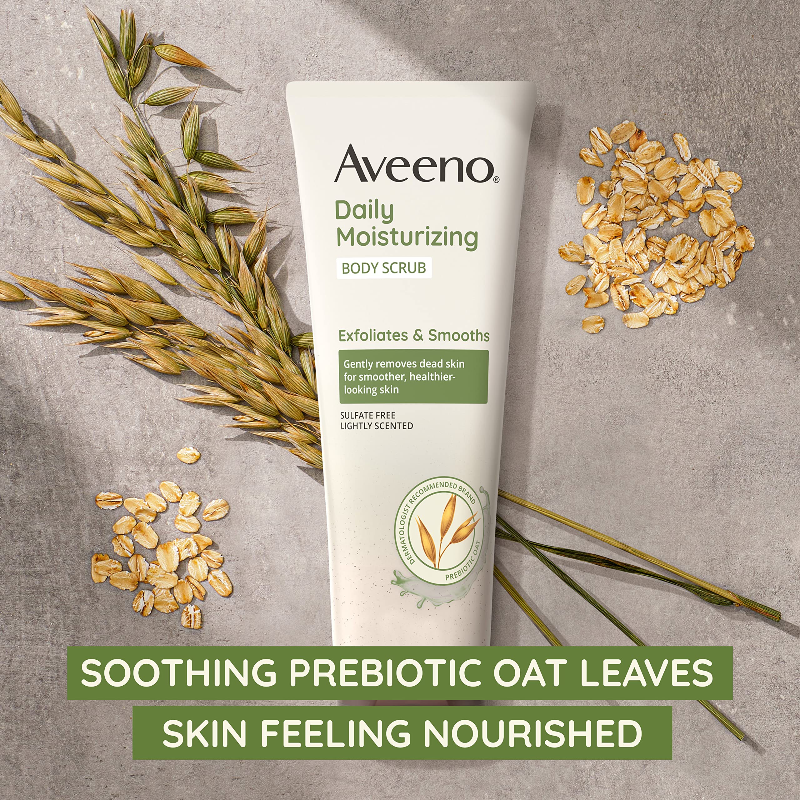 Aveeno gommage corporel quotidien mousse douce prête à l’application