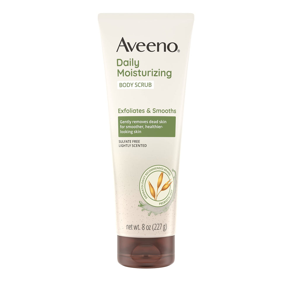 Aveeno gommage corporel quotidien tube, peau plus douce après utilisation