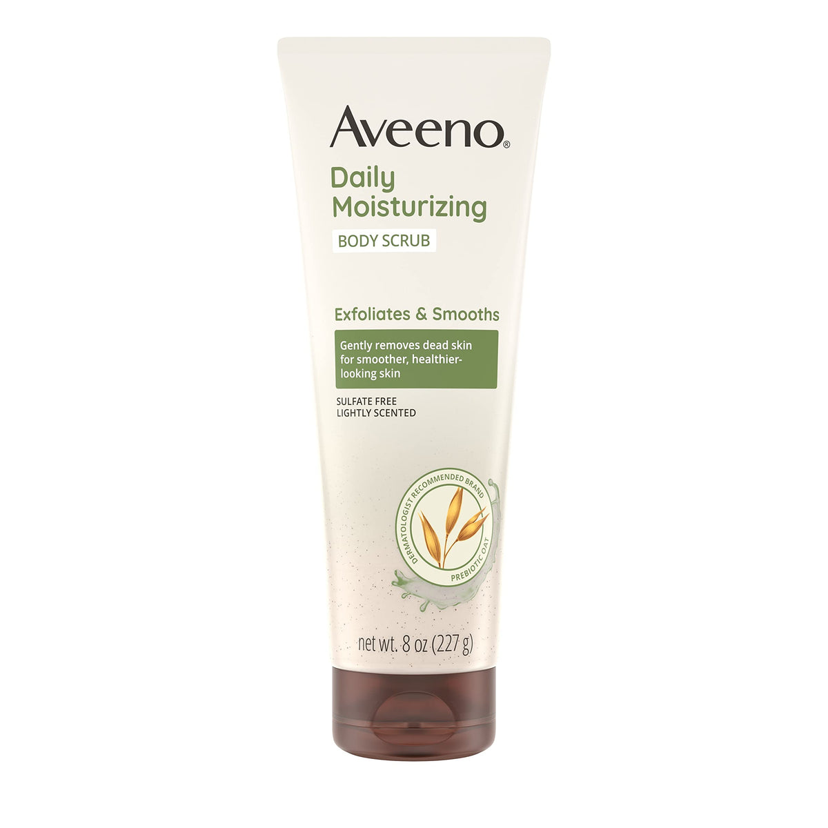Aveeno gommage corporel quotidien tube, peau plus douce après utilisation