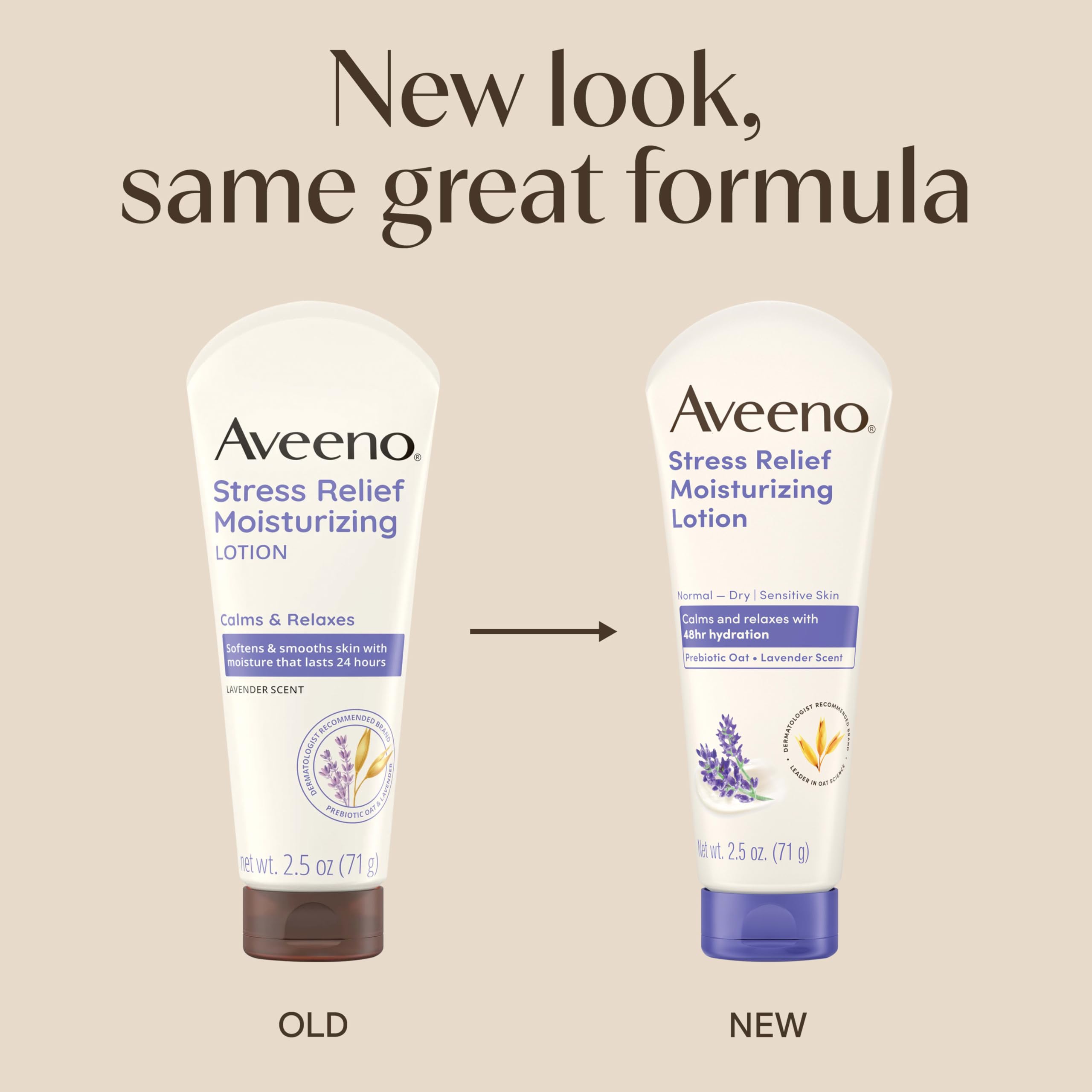 Aveeno lavande odeur apaisante: texture légère favorisant le calme.