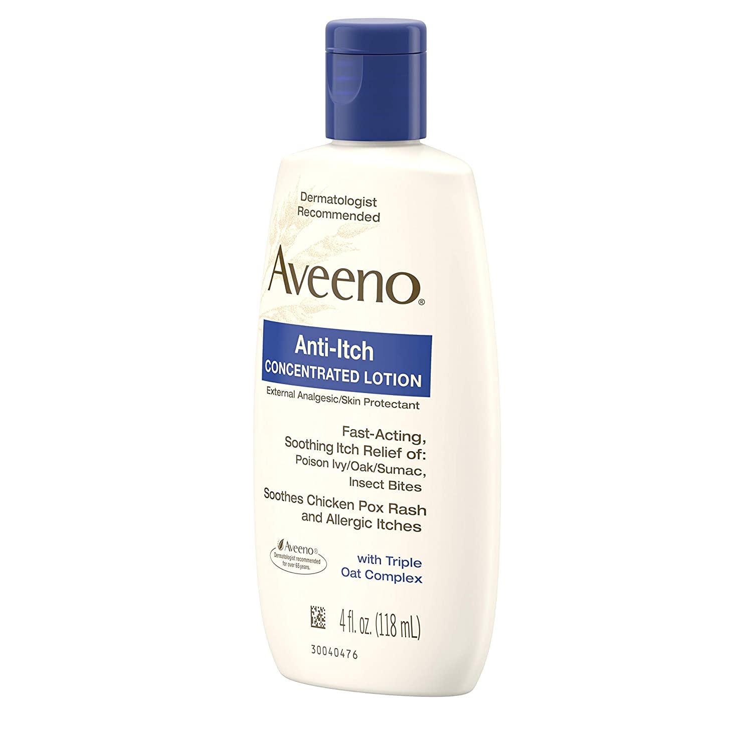 Lotion Aveeno sans parfum, adaptée aux peaux sensibles.