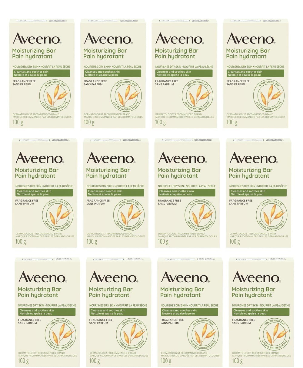 AVEENO Naturals Barre hydratante avec emballage variable et pratique.