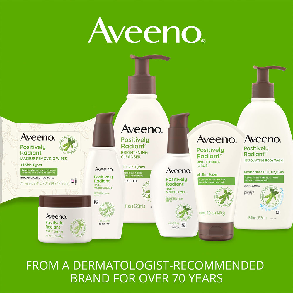 Aveeno produit non comédogène pour éviter les congestions.