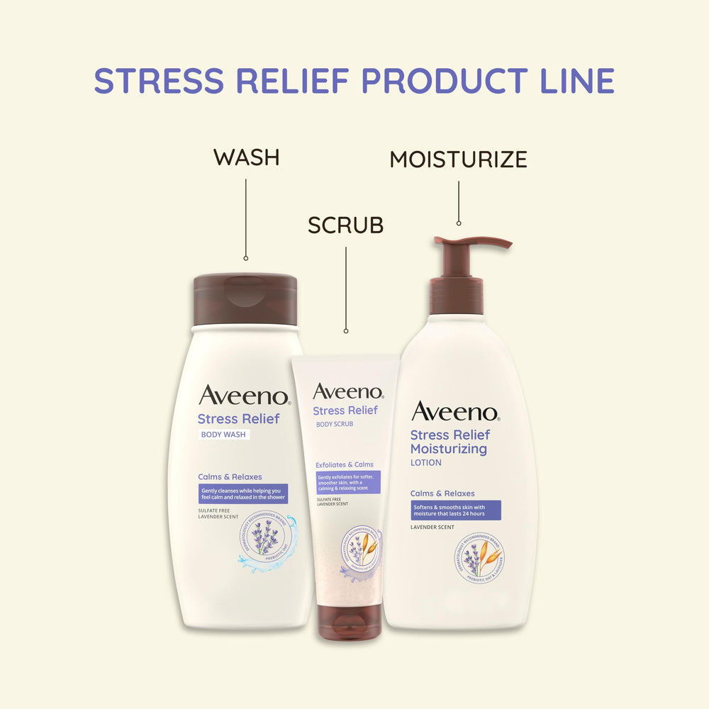 Aveeno peau sensible formule douce sans parabènes.