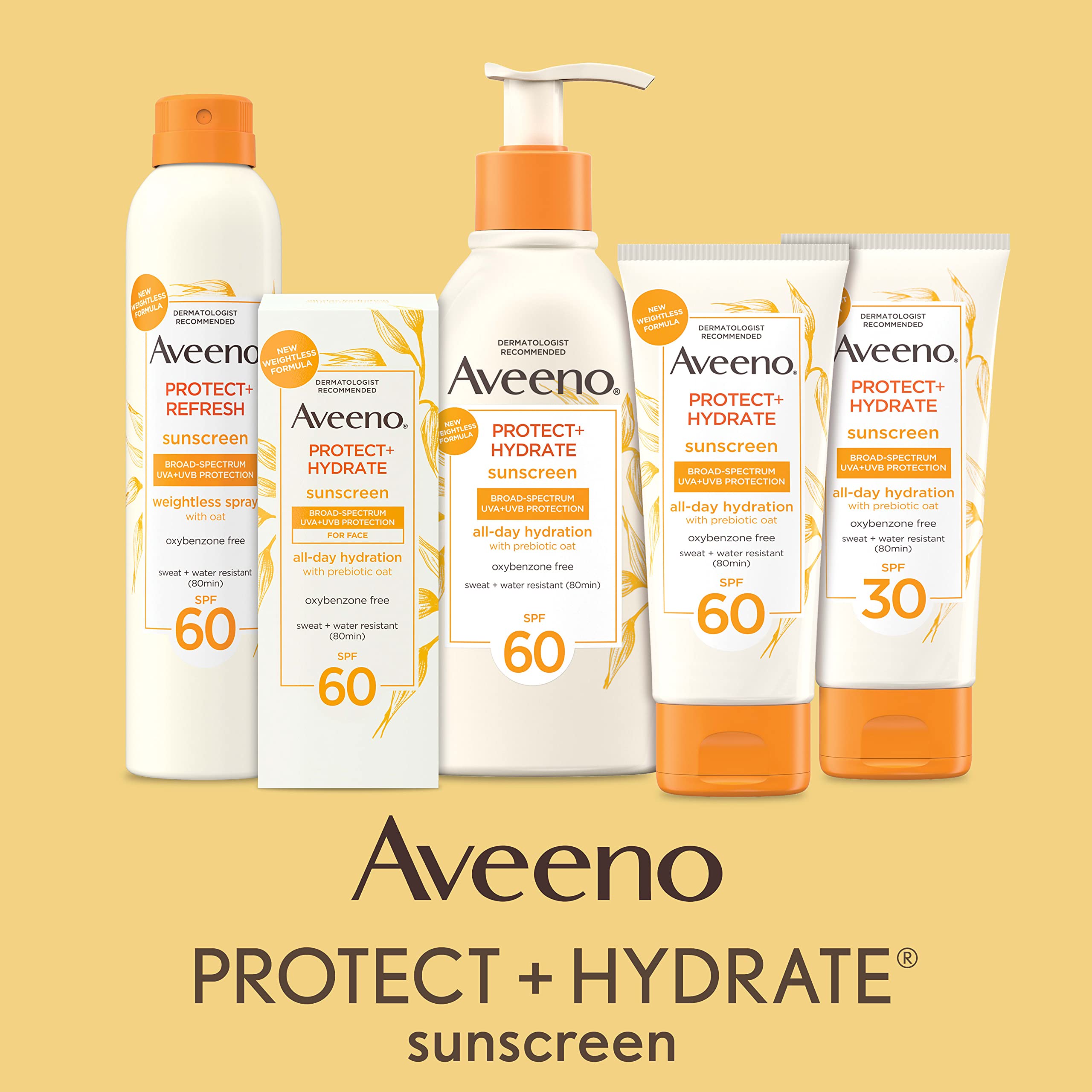 Close-up of Aveeno prebiotic oat for skin hydration