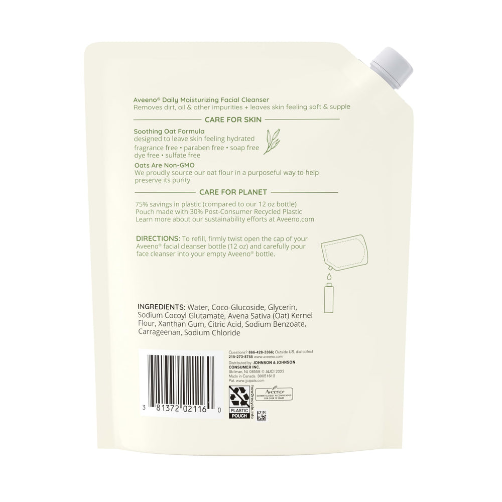 Aveeno recharge éco-responsable: réduction du plastique dans votre routine.