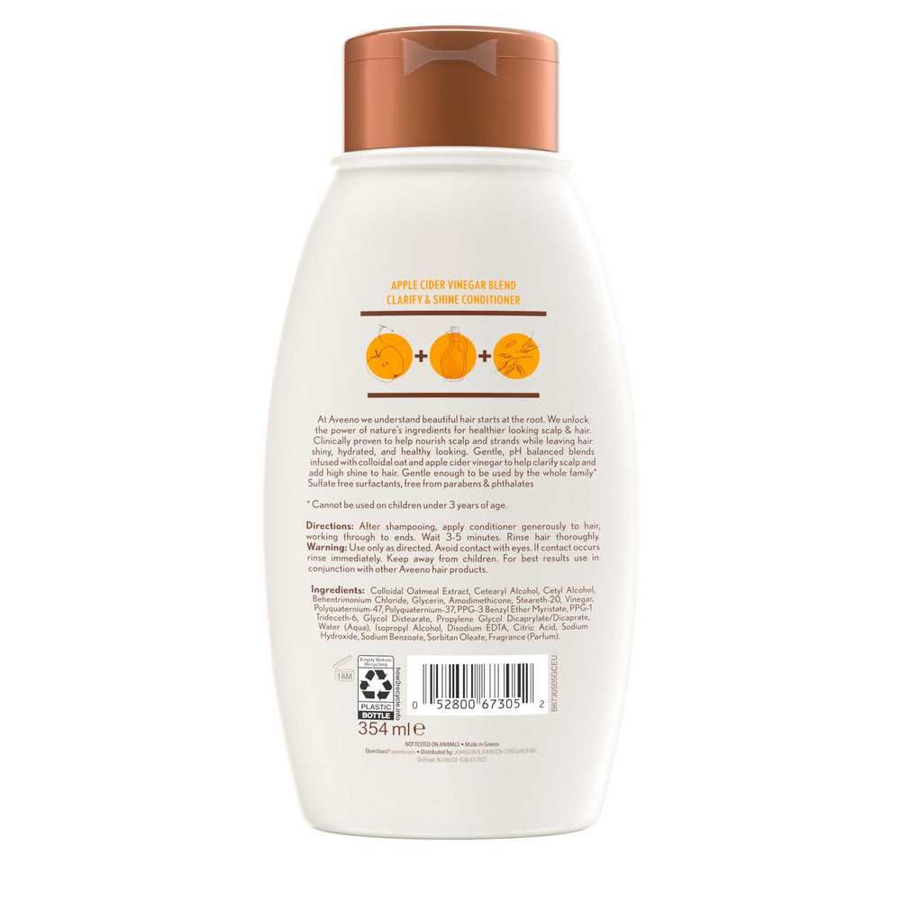 Rituel après-shampooing Aveeno pour cheveux propres et soyeux