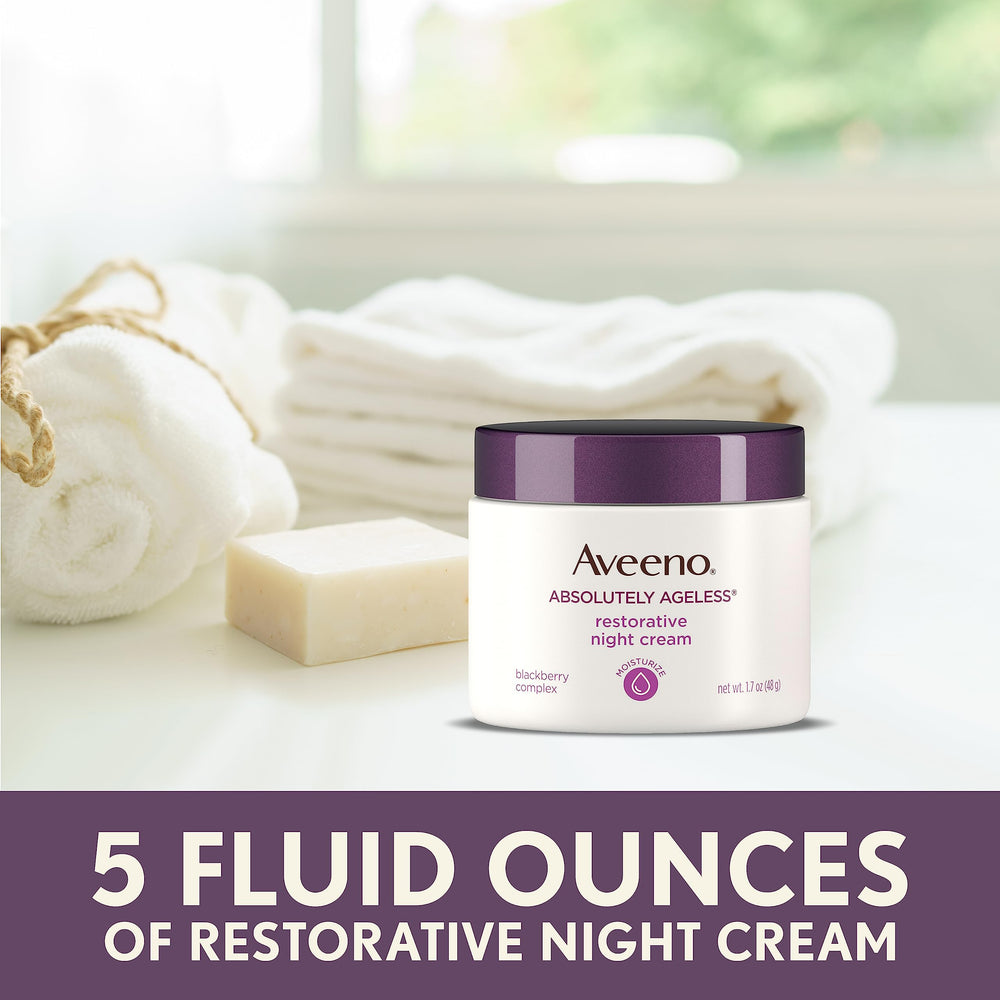 Routine nocturne Aveeno pour une peau lumineuse au réveil