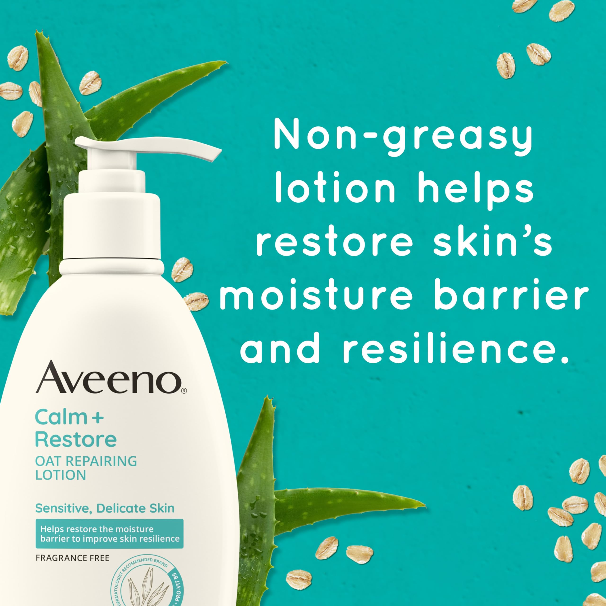 Aveeno Calm Restore: routine quotidienne adaptée aux peaux sensibles.