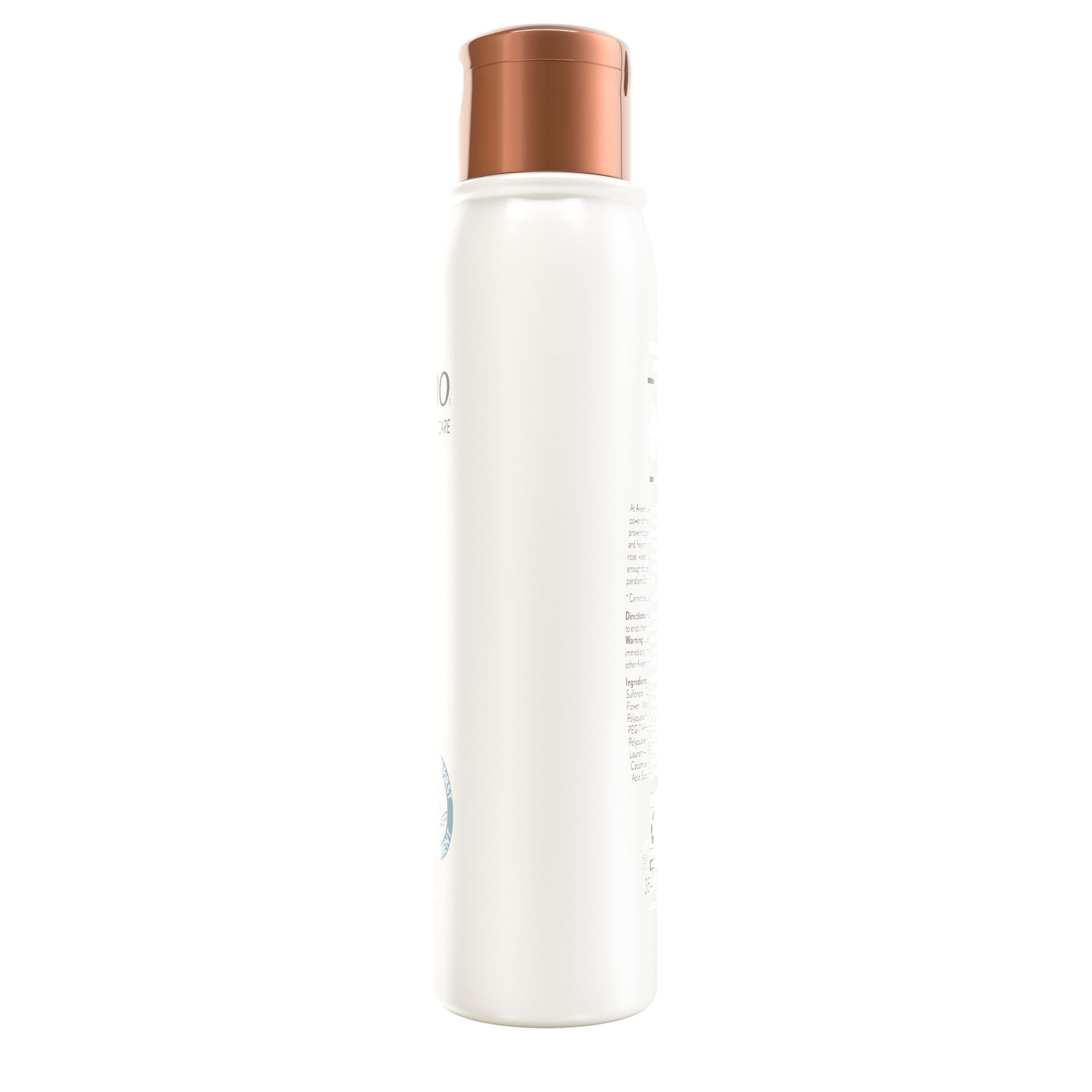 Aveeno Shampoing eau de rose et camomille – cuir chevelu apaisé et fraîcheur.
