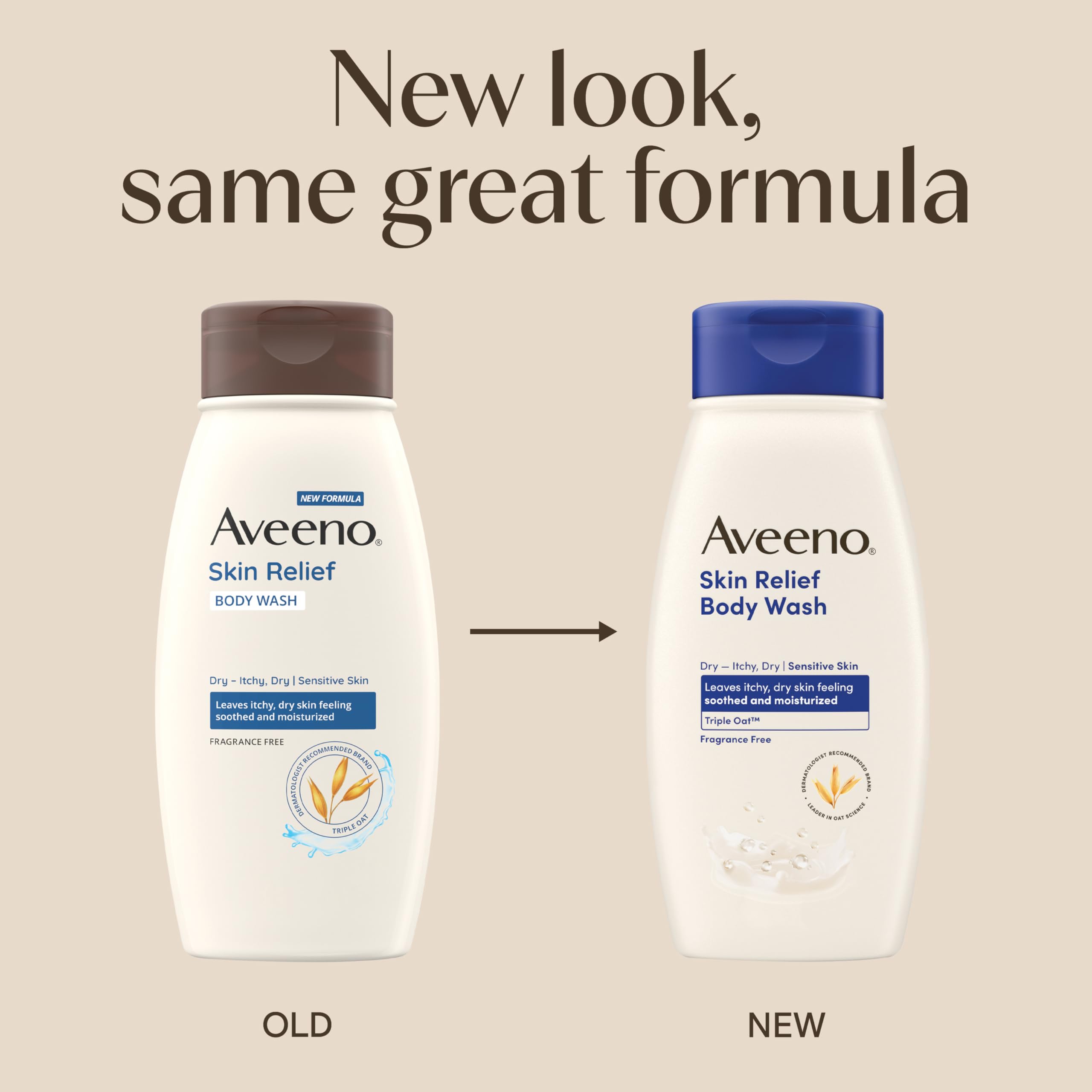 Aveeno — formule triple avoine pour une douceur quotidienne.