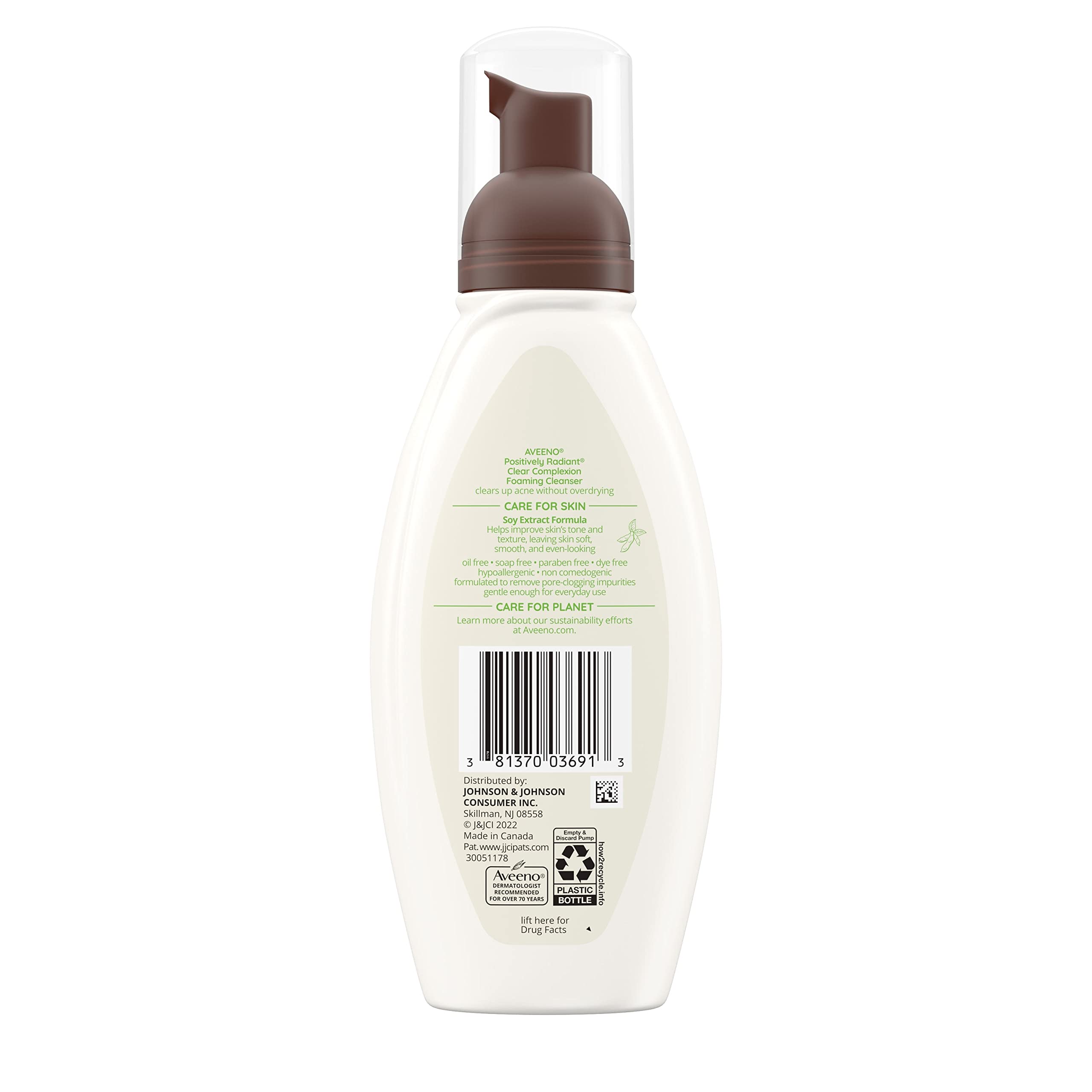Aveeno usage quotidien, nettoyant visage simple et efficace.