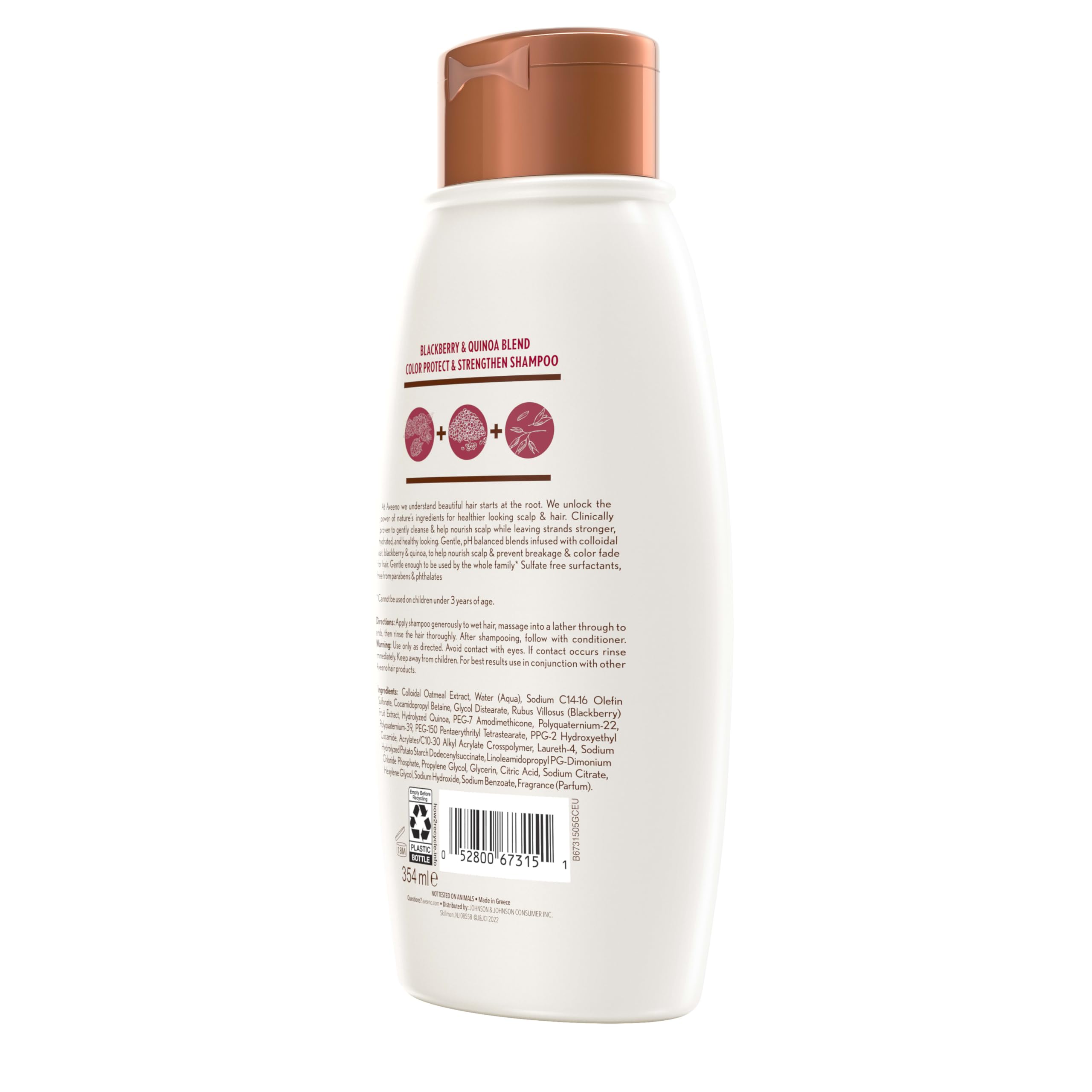 Aveeno Utilisation douce, mousse légère adaptée à une routine quotidienne.