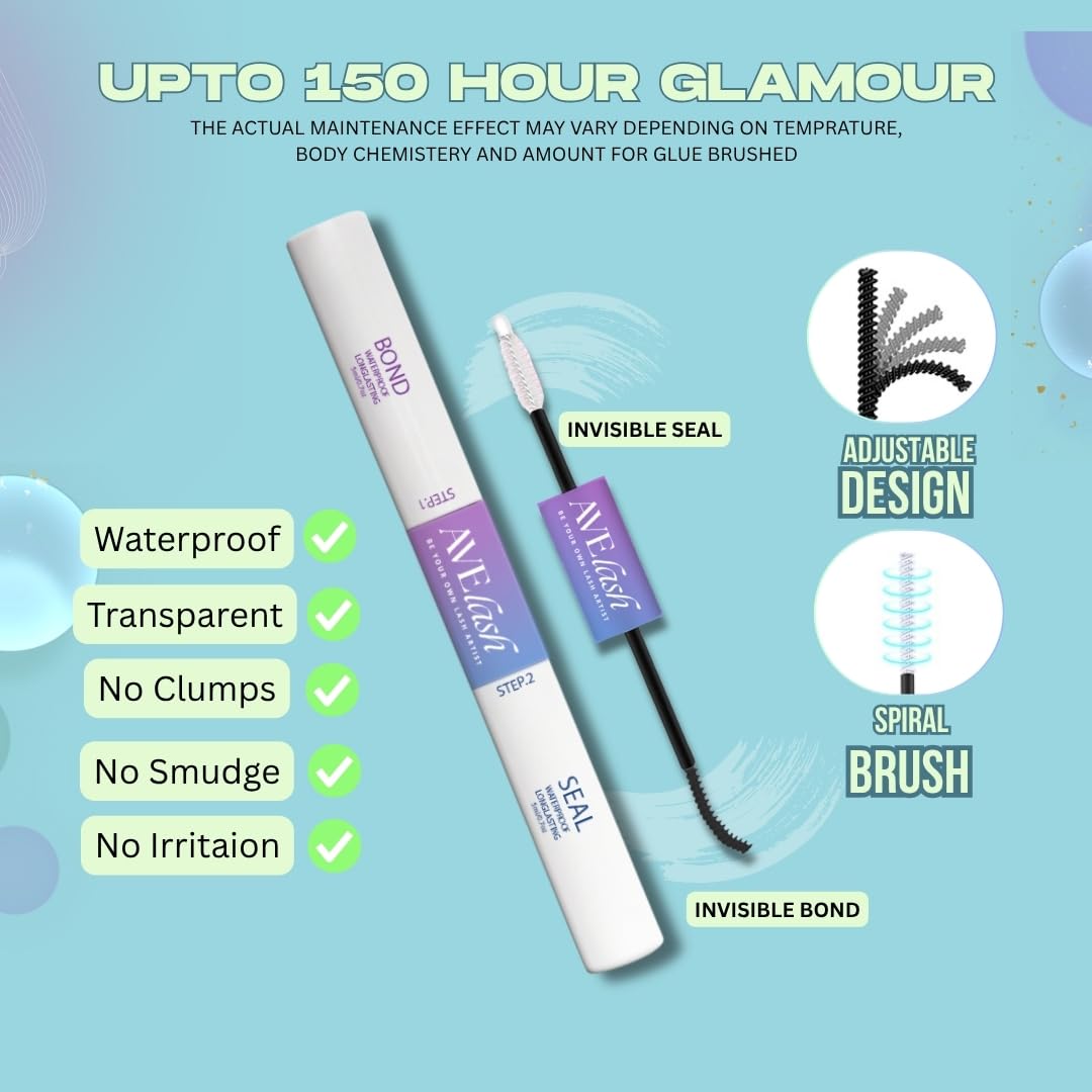 AVELASH Fairy Manga Lash Clusters, adhérence Colle Étanche jusqu'à 150 h pour une tenue fiable.