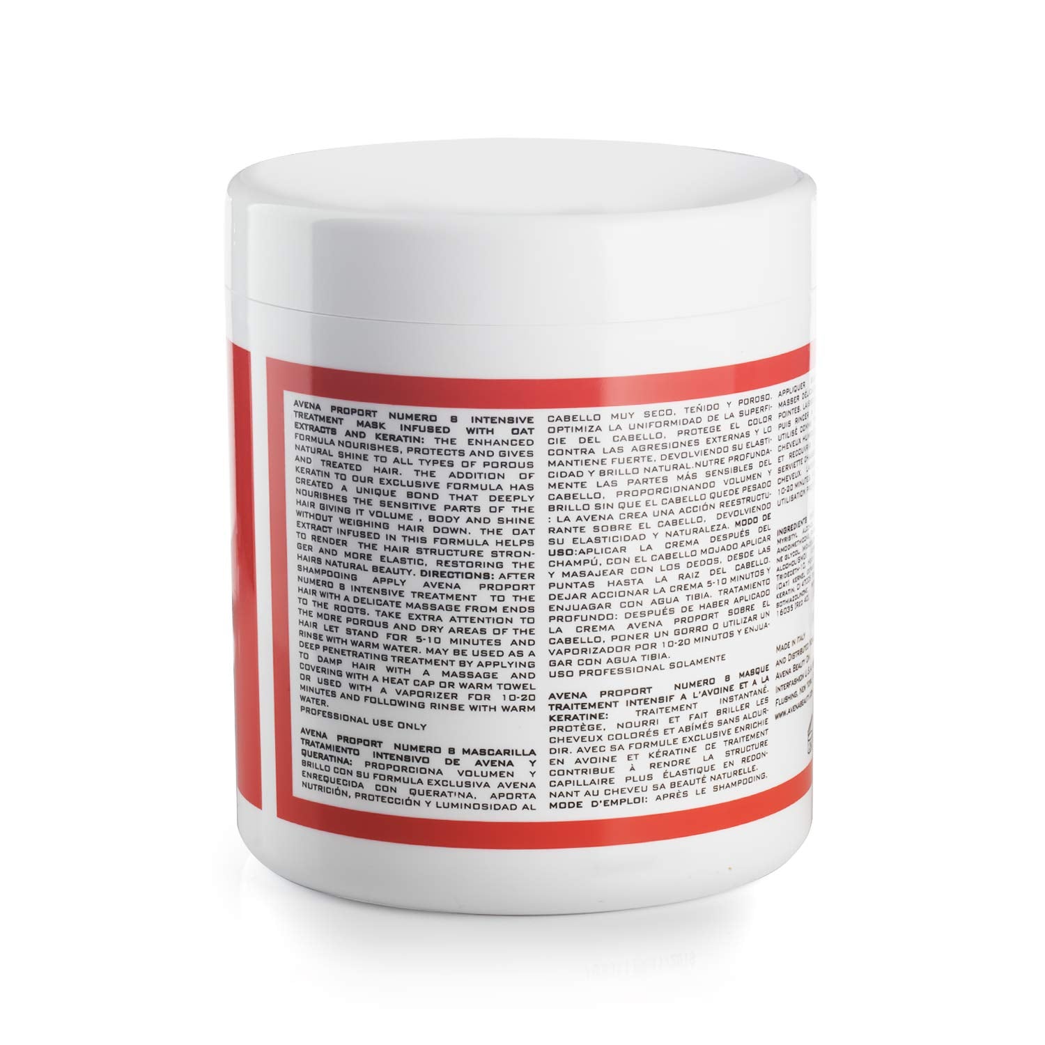 Texture crème du masque Avena, application douce et nourrissante.