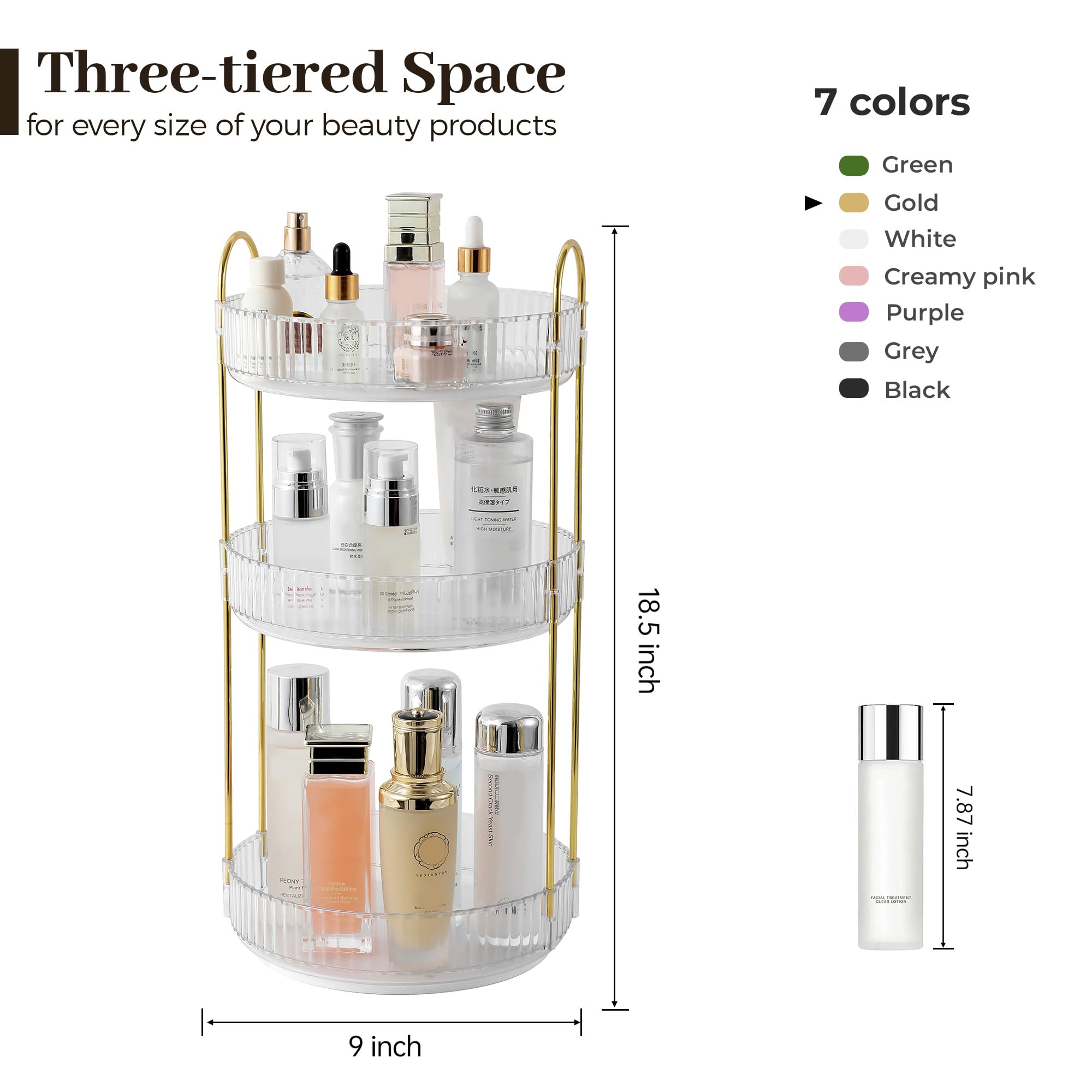 Aveniee organise cosmétiques et parfums, rangement clair et accessible.