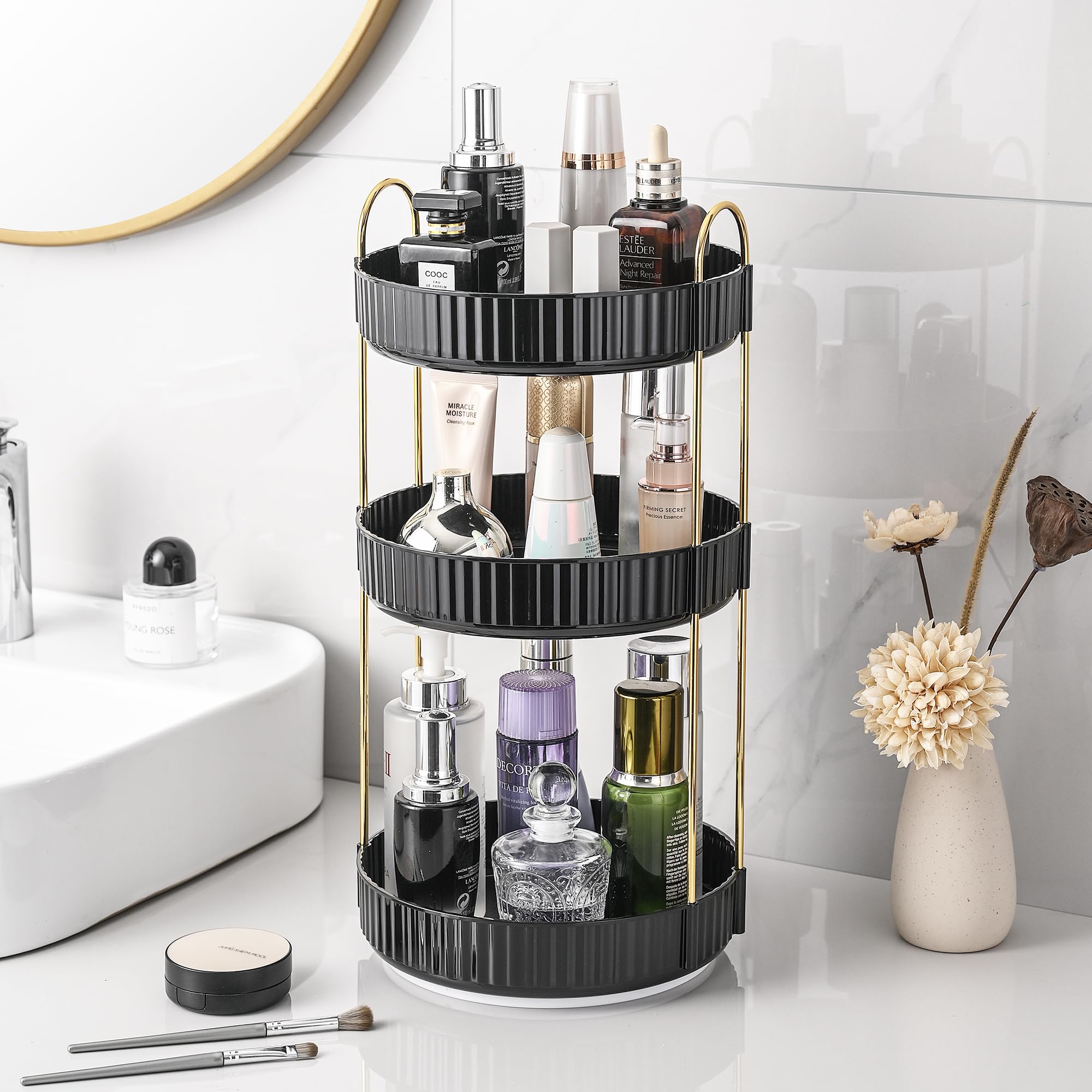 Organisateur Aveniee : rotation à 360° facilitant l’accès à tous vos produits de maquillage.