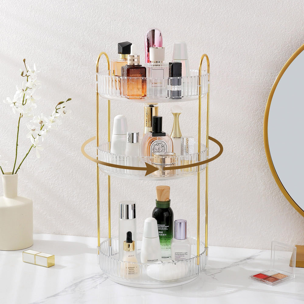 Aveniee organisation maquillage trois niveaux, gain d'espace sur le comptoir