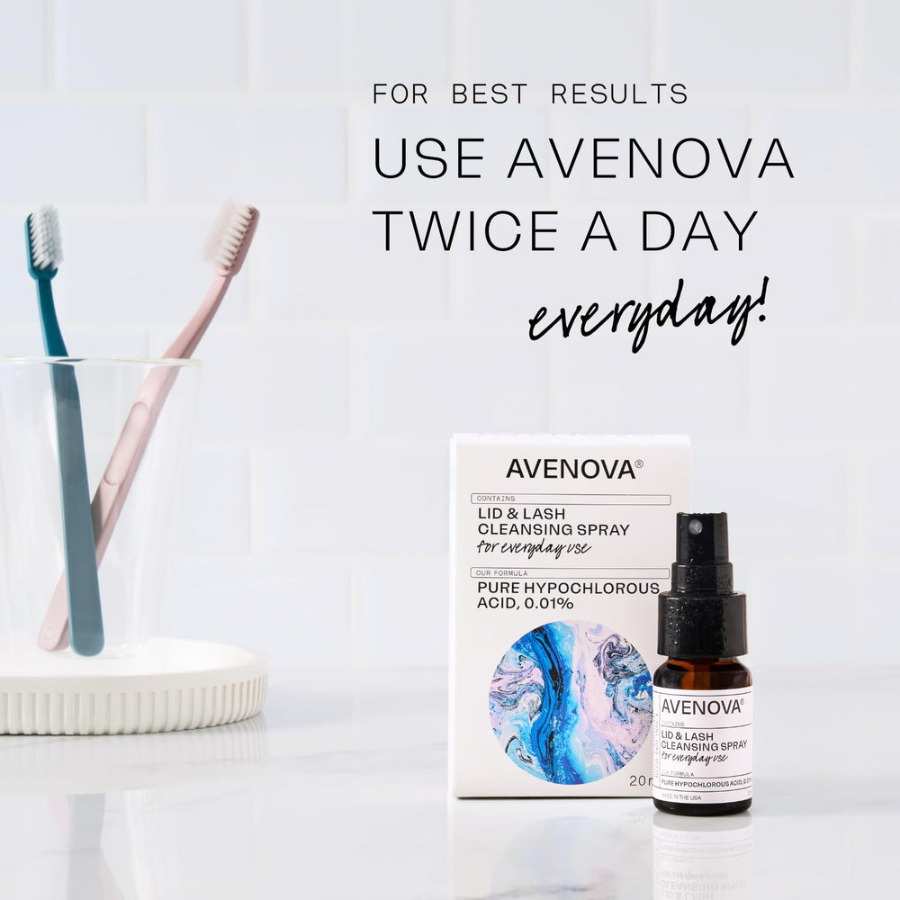 Avenova compatible avec les extensions de cils sans résidus