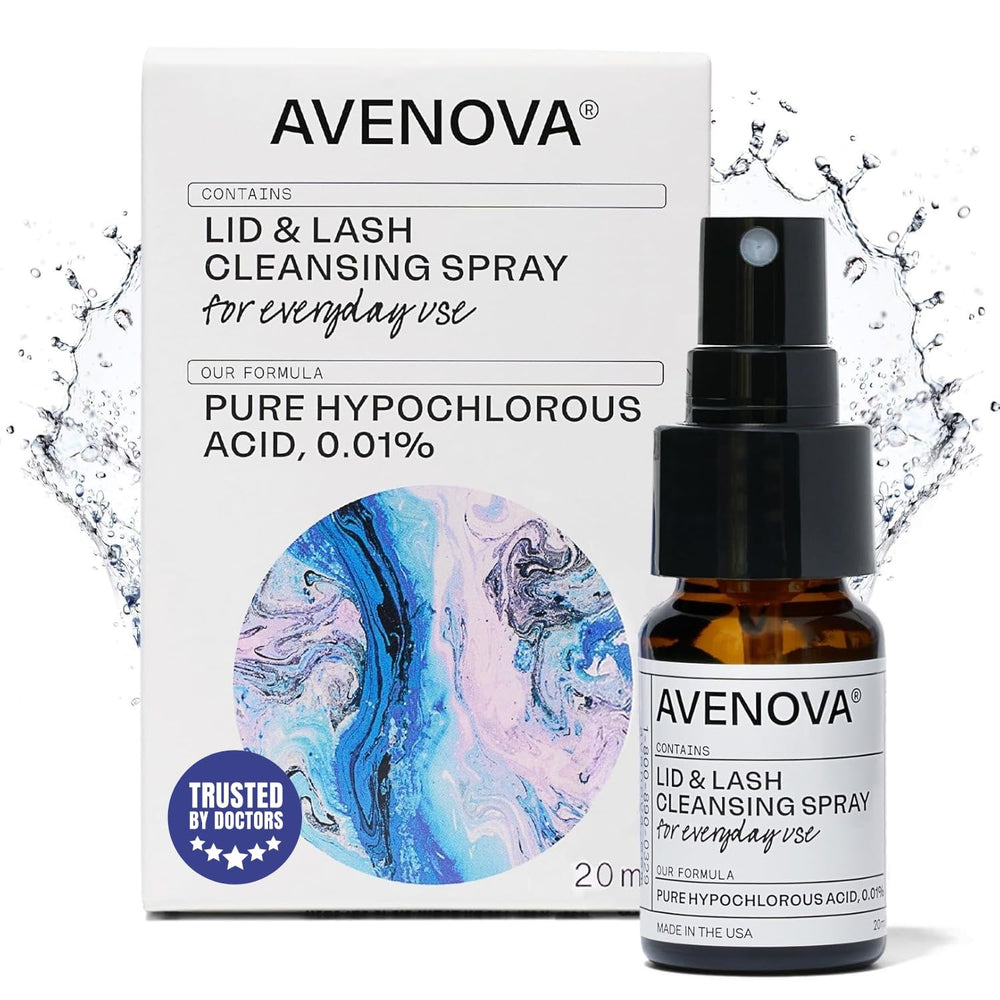 Avenova nettoie les paupières et les cils en douceur pour des yeux plus nets