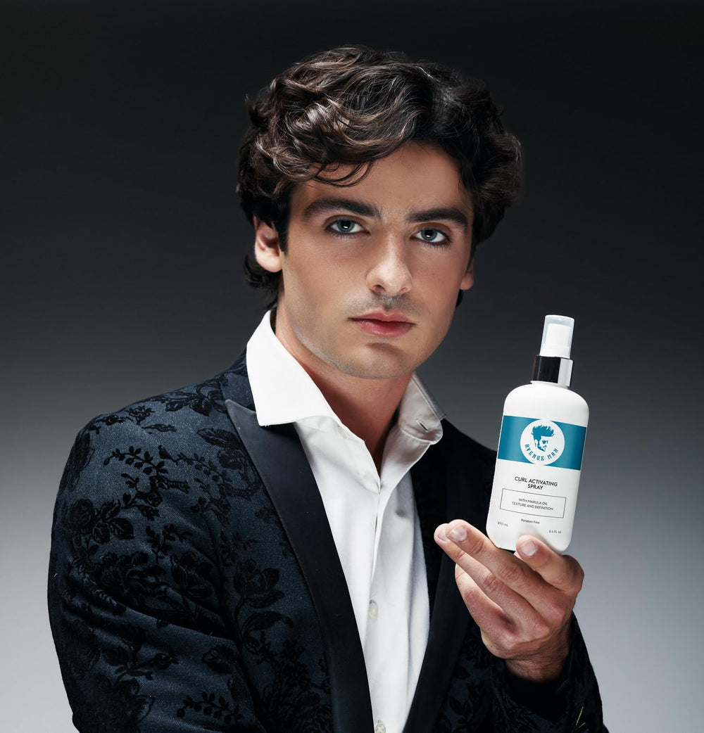 Avenue Man Curl Activating Spray – Protection UV légère pour les cheveux