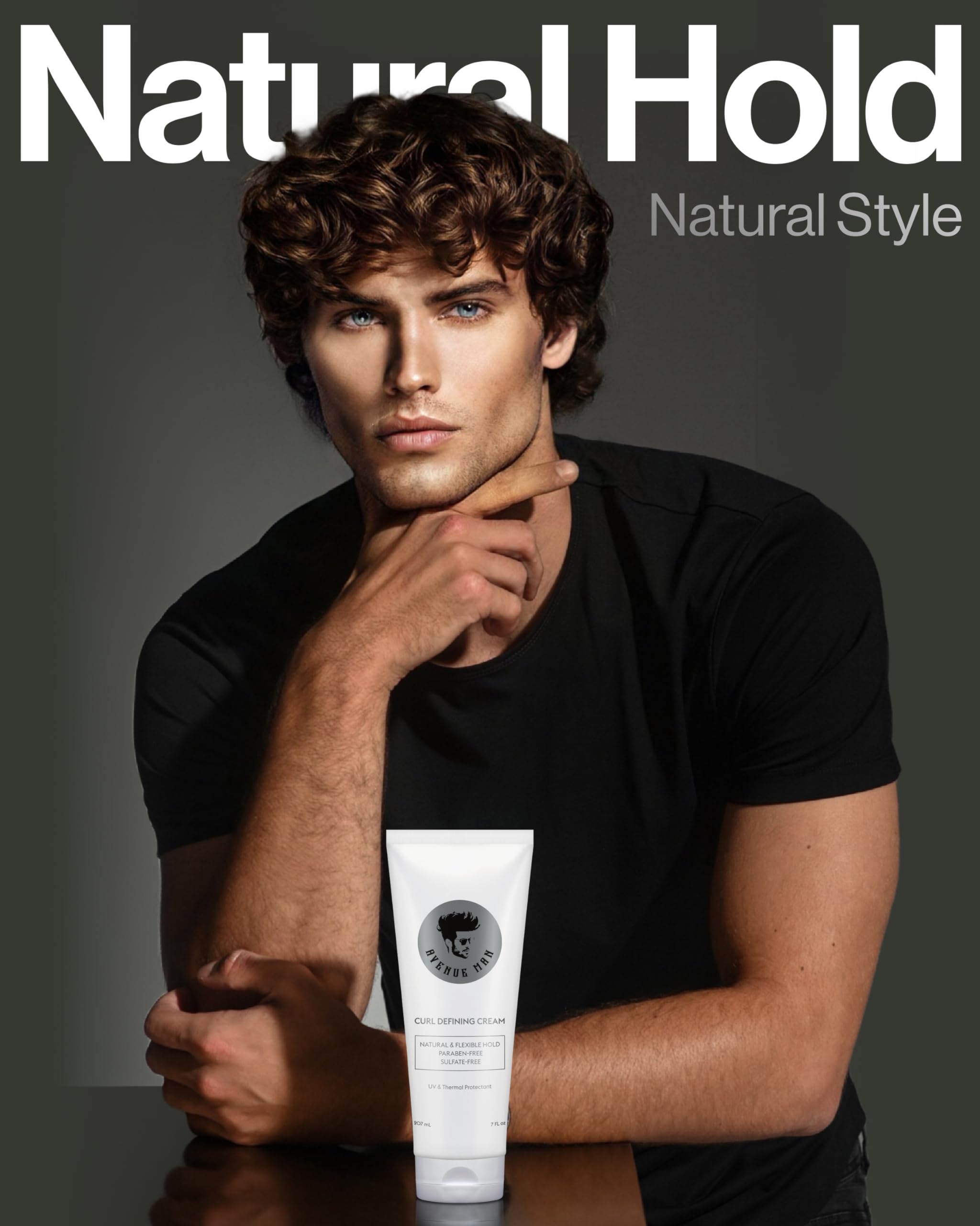 Crème Définissant Boucles Avenue Man application facile sur cheveux.