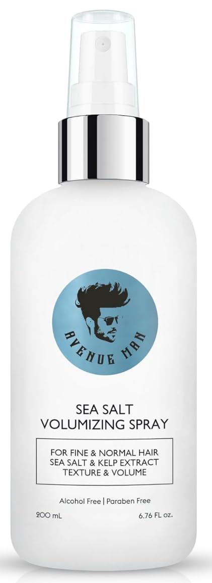 Avenue Man flacon-sel-de-mer-volumisant pour volume léger et naturel.