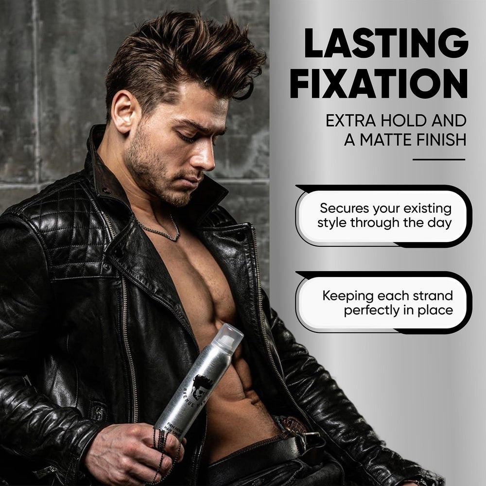 Avenue Man Texture Spray — contrôle des frisottis et tenue durable sans rigidité.