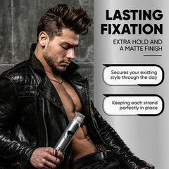 Avenue Man Texture Spray — contrôle des frisottis et tenue durable sans rigidité.