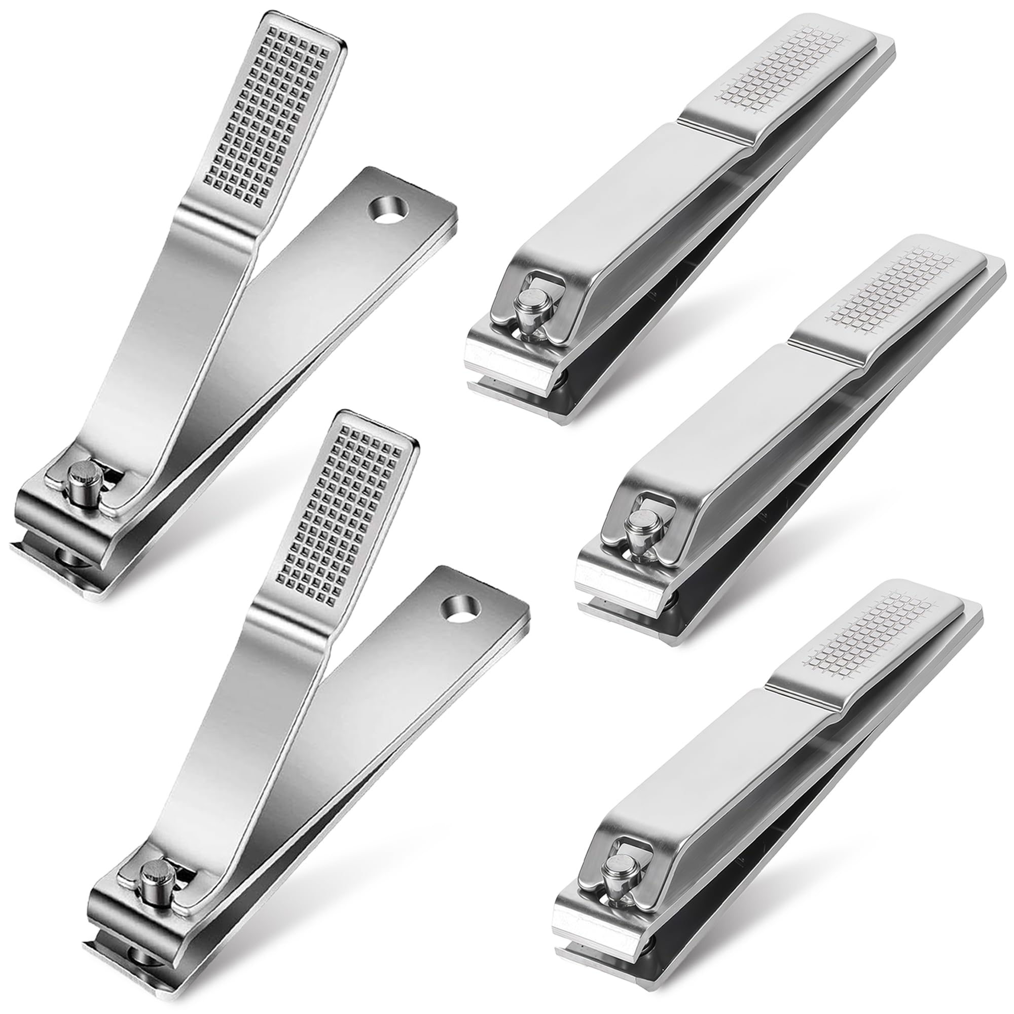 Averzella: lot de 5 coupe-ongles larges à lame droite pour une coupe précise.