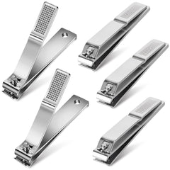 Averzella: lot de 5 coupe-ongles larges à lame droite pour une coupe précise.
