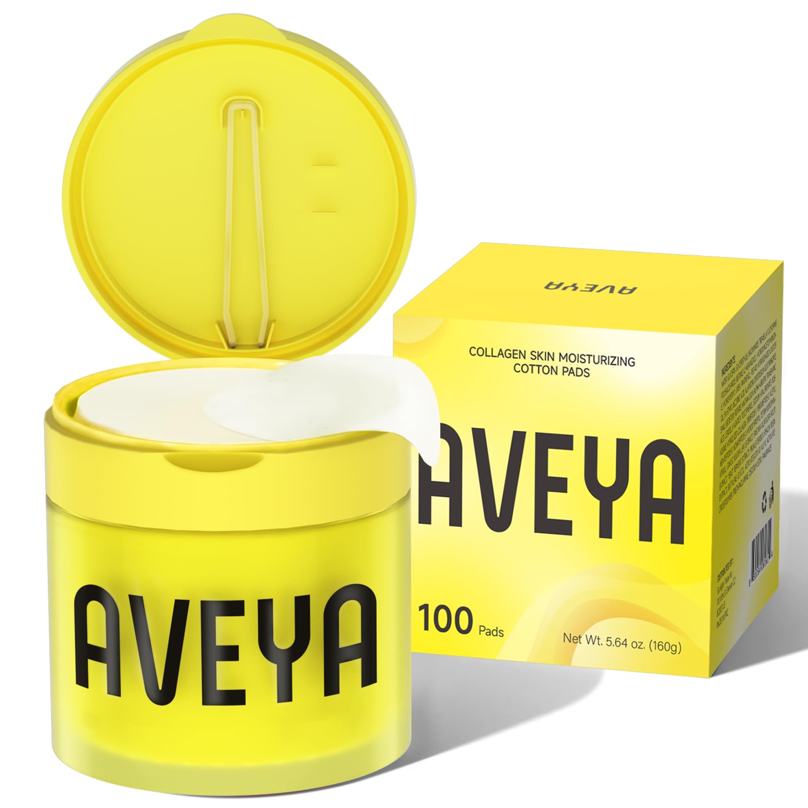 AVEYA disques hydratants centella asiatica application rapide et peau équilibrée