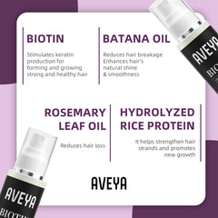 AVEYA Spray Croissance Cheveux – Cheveux après usage, aspect léger et propre.