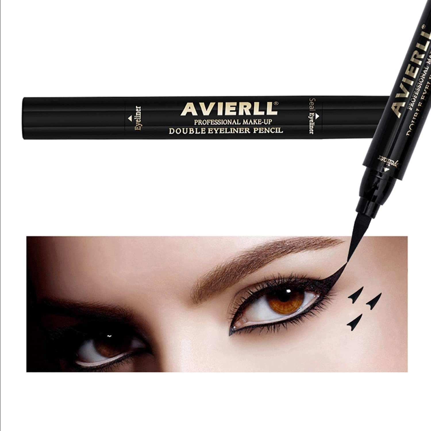 AVIERLL tampon-delineateur-ailes-noir gauche, précision rapide pour un regard net.
