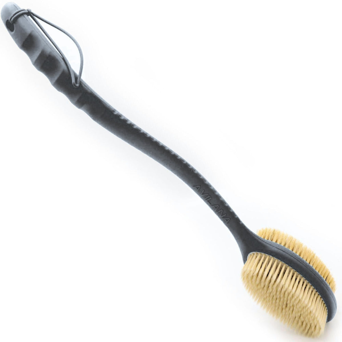 Avilana brosse-dos silicone-poignee, nettoyage hygiénique et confortable sous la douche.